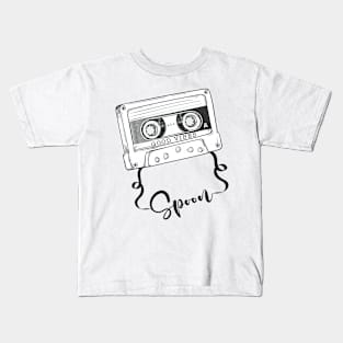 Good Vibes Spoon // Retro Ribbon Cass Kids T-Shirt